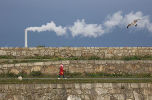 SEASONAL CHEER: A stroll across Dún Laoghaire pier as winter temperatures and short evenings set in. Photograph: Nick Bradshaw
