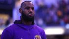 Los Angeles Lakers star forward LeBron James has entered the NBA’s coronavirus health and safety protocols. Photograph:  Andy Lyons/Getty
