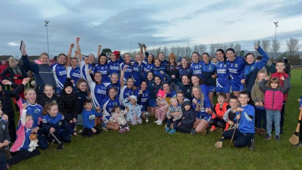 The Ballymacarbry women’s team celebrate their 40th consecutive Waterford title