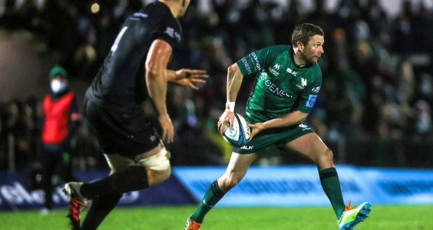 Connacht’s Jack Carty in action against Ospreys in the  Sportsground, Galway on November  26th. Photograph: Ben Brady/Inpho