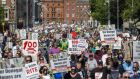 There have suggestions of further protests by those affected by the mica issue with widespread disappointment expressed over this week’s proposed Government redress scheme. Photograph: Tom Honan / The Irish Times