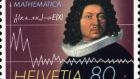 A stamp featuring Jakob Bernoulli and his golden theorem
