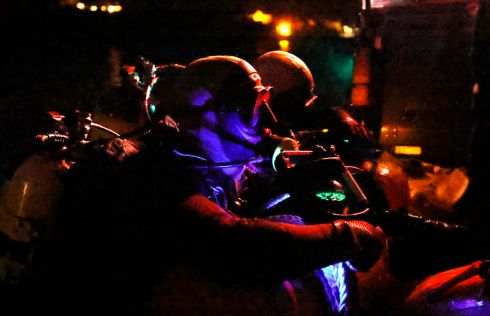 Participants of the 4th Combined Naval Service Diving Section Selection Course during a night dive at Bere Island. The Annual Naval Diving course is one of the toughest in the Defence Force with an average 75% failure rate. Photograph: Alan Betson / The Irish Times


