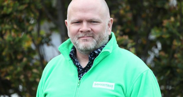 Michael Keelan, a former caller to Samaritans who is now a volunteer in Samaritans’ Drogheda branch. Photograph:  Paul Connor/Samaritans/PA Wire 