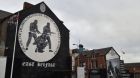 A loyalist paramilitary mural is displayed on the Newtownards road in Belfast in January. Photograph: Getty Images