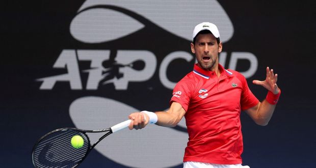 World number one Novak Djokovic was named in the Serbia team for the ATP Cup in Sydney in January, after speculation about whether he would travel to Australia because of vaccination rules. Photo: David Gray/AFP via Getty Images