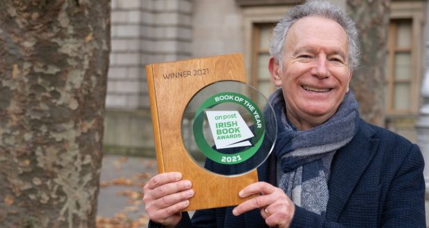 An Post Irish Book of the Year 2021: Fintan O’Toole with his award. Photograph: Barry Cronin