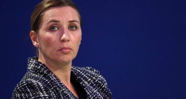 Denmark’s prime minister Mette Frederiksen: ‘The new variant entails a significant risk of critically overloading the health service, and that is why we now have to do more.’ Photograph: Adrian Dennis/Pool/AFP via Getty