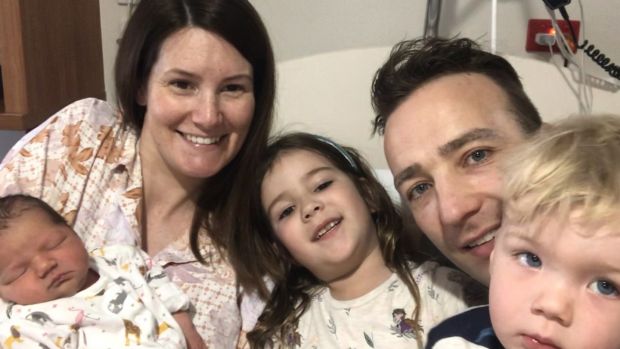 Zoe Johnson and her family: ‘Life in Perth has been pretty normal, we have a few short lockdowns, but nothing that has a huge impact on day to day life.” she says.’ .