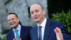 Tánaiste Leo Varadkar and Taoiseach Micheál Martin: poll findings suggest that the public appears willing to contemplate some further restrictions. Photograph: Maxwells