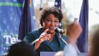 Democrat Stacey Abrams  last week announced her second run for governor of Georgia. Photograph:  Eze Amos/New York Times