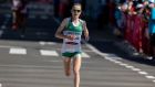 Ireland’s Fionnuala McCormack crossing the finish line in the Women’s Marathon at the 2020 Tokyo Olympic Games on August 8th. Photograph: Morgan Treacy/Inpho