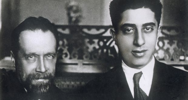 Composers Nikolai Myaskovsky and Aram Khachaturian, 1933.  Photograph: Getty Images