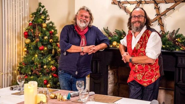 Dave Myers and Si King in The Hairy Bikers Go North for Christmas