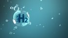 Electricity created by wind can be used to split water by electrolysis into its component parts of hydrogen and oxygen