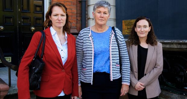 Members of Women of Honour group (from left) Diane Byrne, Karina Molloy, and Yvonne O’Rourke. Photograph: Gareth Chaney/Collins