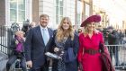  King Willem-Alexander, Princess Amalia and Queen Maxima: Have a habit of forgetting to follow Covid-19 curbs.  Photograph: Robin van Lonkhuijsen