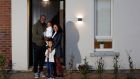 Musa Tshikota and Emma Lebogang Rakgotho with two of their children, Cassie (1) and Kaylie (4), who are happily renting in Balbriggan, Co Dublin. Photograph: Alan Betson 