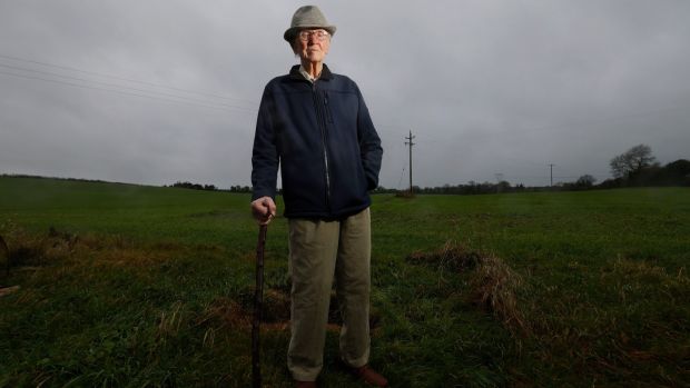 Barney O’Dowd (98) near his home outside Trim, Co Meath. He was shot and two of his sons and a brother were killed in the same attack in 1976. Photograph: Alan Betson