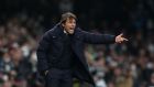 Antonio Conte: ‘There are no positives [about easing a crowded calendar] and, for sure, this is an incredible decision’. Photograph:  Alex Pantling/Getty Images