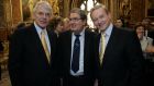 John Major, John Hume and then Fine Gael leader Enda Kenny in Westminster in 2007. Photograph: Eric Luke
