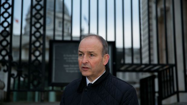 Taoiseach Micheál Martin: ‘The key issue would be severity, you know, in terms of if it’s much more infectious but less impactful. That could create a new horizon.’ Photograph: Gareth Chaney/Collins