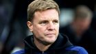 Newcastle manager Eddie Howe: ‘In recent matches we’ve not had a lot of the ball so you’re mainly counterattacking.’ Photograph: Richard Sellers/PA Wire
