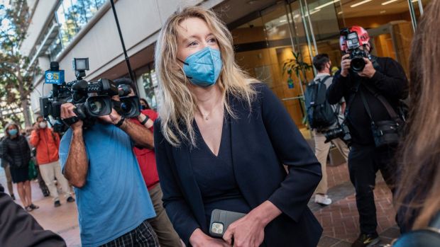 Theranos founder and former chief executive Elizabeth Holmes arrives at court in San Jose, California in August. Photograph: Nick Otto/AFP via Getty Images
