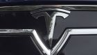 Tesla shares surged on Monday after the electric car-maker smashed its own production and delivery records in the final months of last year. Photograph: Alexandria Sage/Reuters