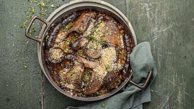 Family-style cassoulet. Photograph: Harry Weir
