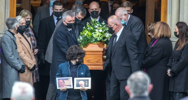 The father and son were buried together last week in Ramelton following their funeral mass at St Eunan’s Cathedral in Letterkenny. Photograph: NW Newspix