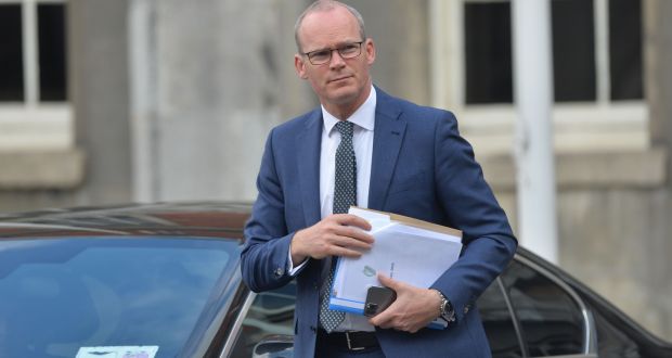   Minister for Foreign Affairs Simon Covneney  confirmed last week that he was not in the building when the picture was taken but had not responded to questions on whether he had attended celebrations in Iveagh House at any point that evening until today. Photograph: Alan Betson 