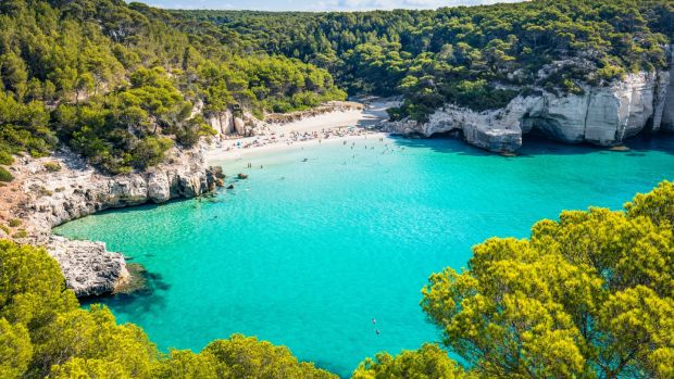 Menorca and its beaches offer a break that frees us from the pressures of modern life. Photograph: iStock