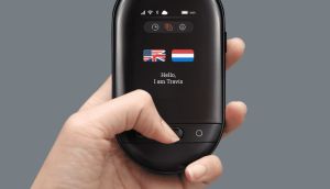 The Travis Touch Go pocket translation device has the added advantage that it stores basic phrases in 15 languages, so it will work even when there’s no wifi.