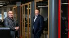 Asystec managing director Les Byrne and Ergo chief executive Paul McCann, who says the acquisition ‘is good news for everyone’. Photograph: Shane O’Neill/Coalesce 