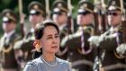 Aung San Suu Kyi is being held by the military at an unknown location, where state television reported last month she would serve her sentence. Photograph:  Martin Divisek/EPA