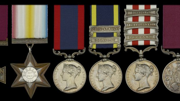 Set of six Victoria Cross medals awarded to Irishman Private Patrick Donohue will be auctioned by Dix, Noonan Webb, £140,000-£180,000.