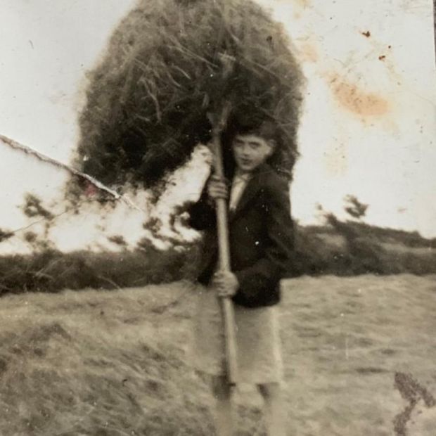My father a few years before leaving school for England. He would return again to Ireland and later write his play in Belfast before emigrating to California