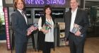 Paul Henderson of DMG Media with Siobhán O’Connell and Nick Mulcahy of Business Plus. The title is set to boost its digital offering under DMG’s ownership