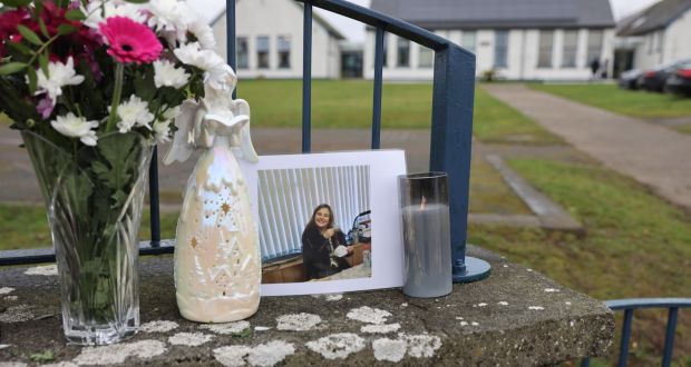 Scoil Naomh Colmcille in Durrow, Co Offaly, where Ashling Murphy was a teacher. Photograph: Dara MacDónaill/The Irish Times