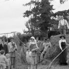 Convalescent soldiers helping the women and children with haymaking, Great Dixter, East Sussex, 1916. Photograph: English Heritage/Heritage Images/Getty