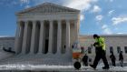 The US supreme court ruled six-three to block President Joe Biden’s Covid-19 vaccination-or-testing mandate for large businesses. Photograph: Anna Moneymaker/Getty Images