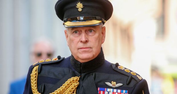 Prince Andrew during a commemorative ceremony  in Brugge, Belgium,  in 2019. Photograph: Julien Warnand/EPA