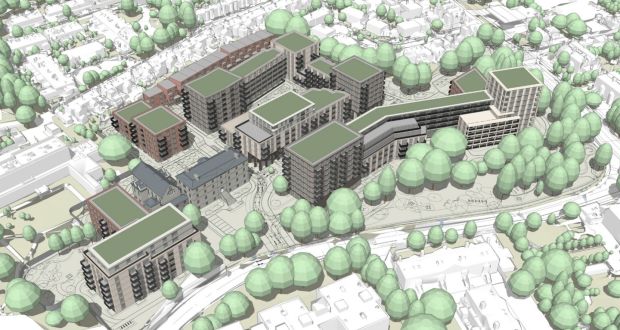 A computer-generated view of a build-to-rent apartment scheme for Milltown Park, Sandford Road, Dublin 6, approved by An Bord Pleanála in spite of more than 165 objections