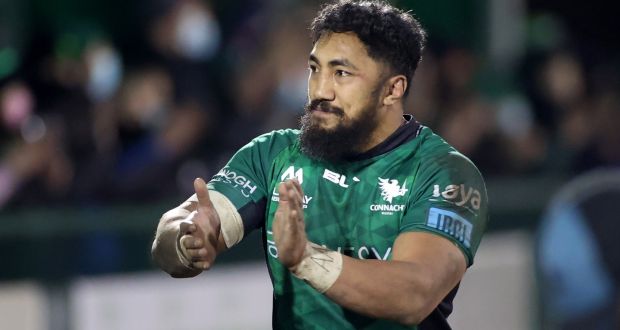 Connacht’s Bundee Aki has turned down some big offers from abroad to stay with the Irish province. Photograph: James Crombie/Inpho