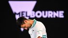 Australian Open champion Novak Djokovic at the 2021 tournament. Photograph: EPA/Dean Lewins 