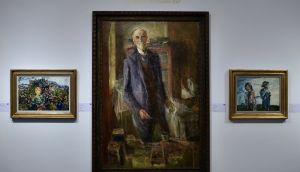 John Butler Yeats’ final self-portrait on display at the Exhibition of the Yeats Family Collection at the Royal Hibernian Academy in 2017 in Dublin, Ireland. Photograph:  Charles McQuillan/Getty Images