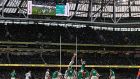 Ireland in action during their recent November Test agains Argentina at the Aviva. The Six Nations opener next month is against Wales. File photograph: Inpho