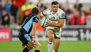Ulster and Ireland winger Jacob Stockdale has undergone surgery to an ankle injury and could miss the rest of the season. Photograph: James Crombie/Inpho