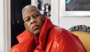 André Leon Talley at home in August 2017. Talley, the flamboyant and pioneering black fashion editor, has died aged 73. Photograph: Ike Edeani/New York Times